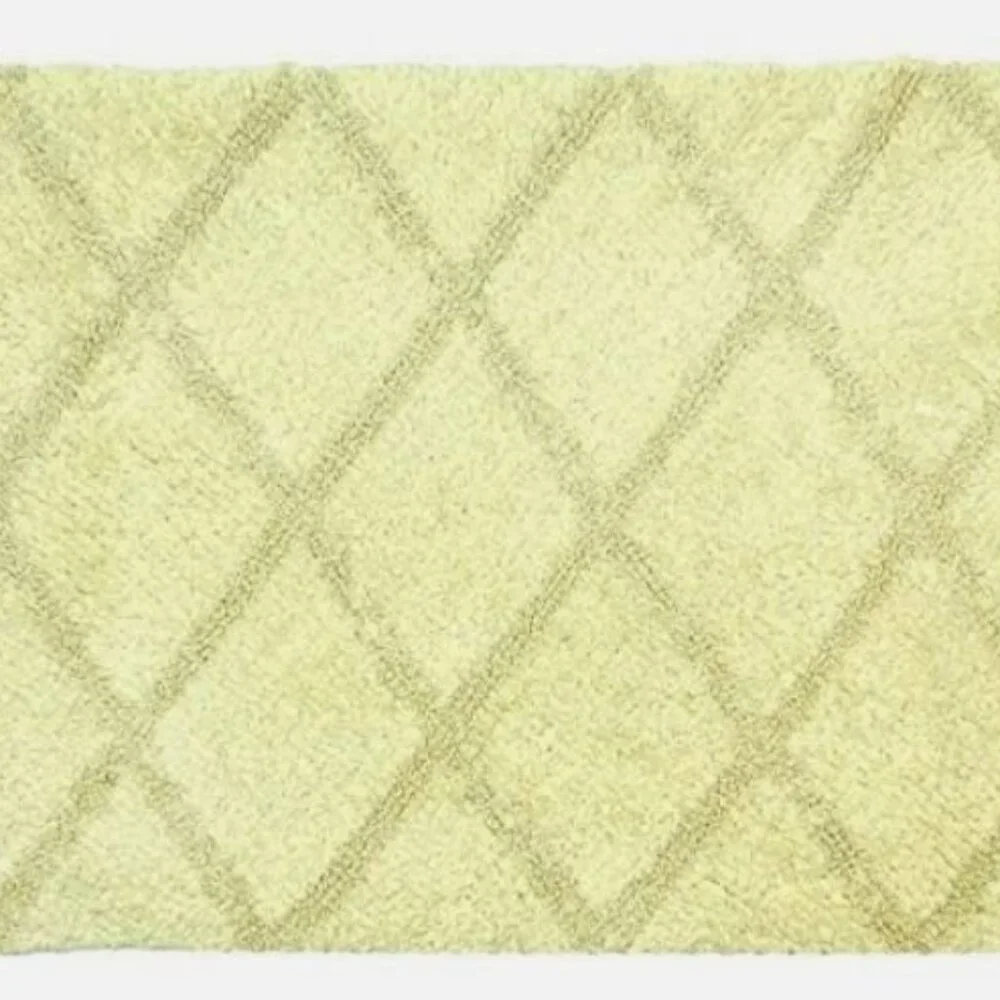 Homewear R0034-BONE24 Criss Cross Bath Rug, Bone 24